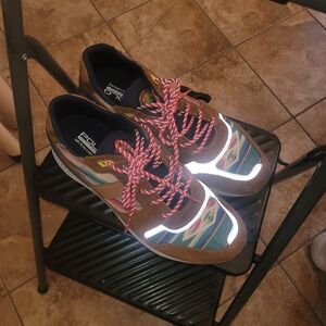 Polo Ralph Lauren 10.5 USED Colorful Patterned w. Reflective Mens